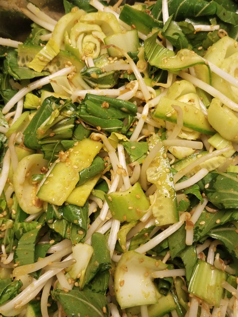 Asian inspired cucumber salad