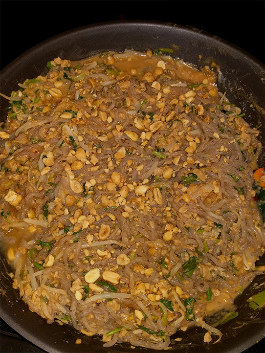 Shiratake soy bean pad thai