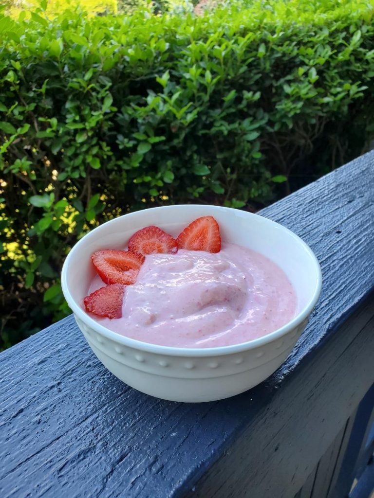 high-protein-strawberry-pudding